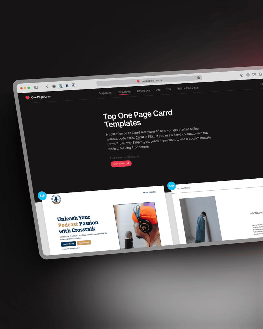 Carrd Templates