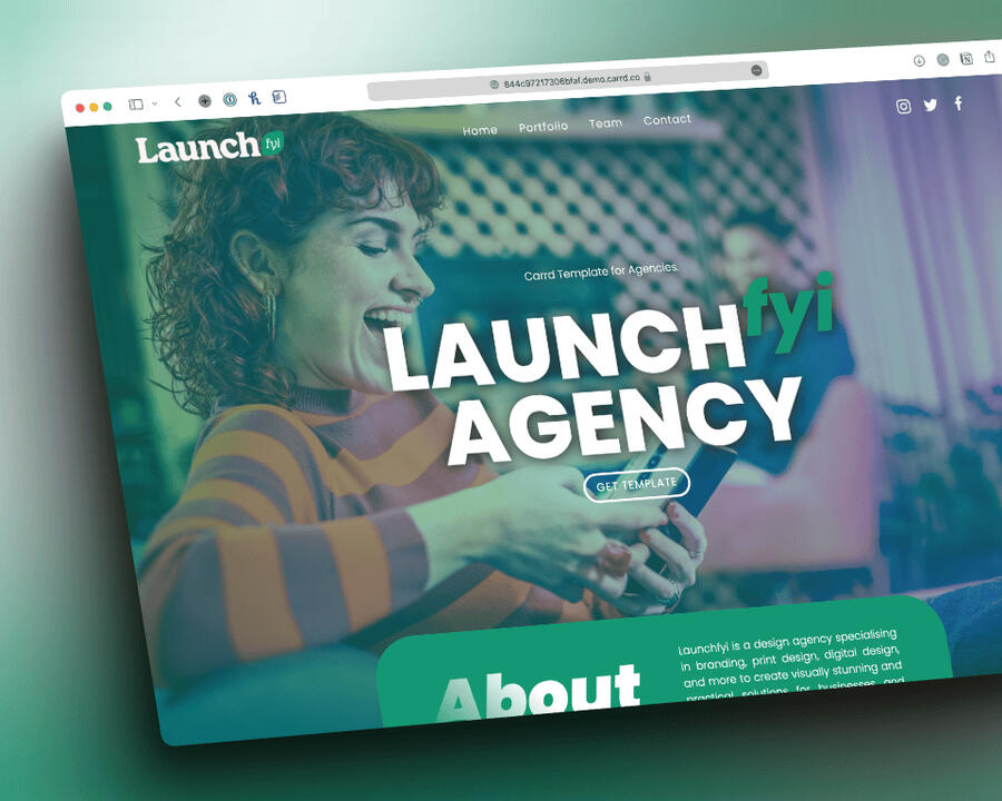 Launchfyi Agency Carrd Template