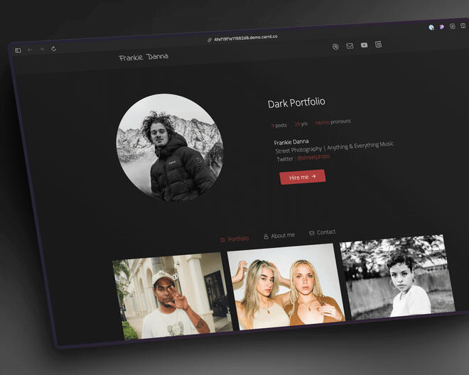 Dark Portfolio by Zite Design